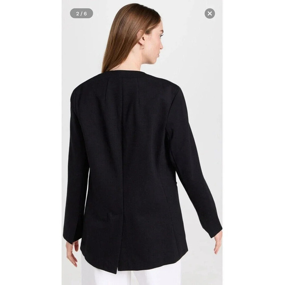 Spanx The Perfect Collarless Womens Blazer Black L - Picture 3 of 11